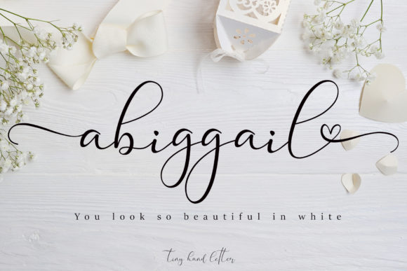 Abiggail Script Handwritten Font for Small Business Branding