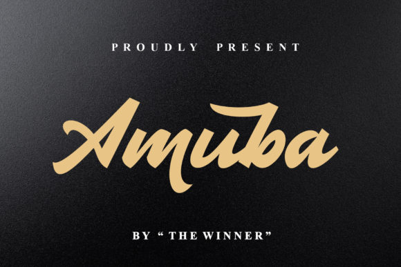 Amuba Font: Bold Handwritten Style