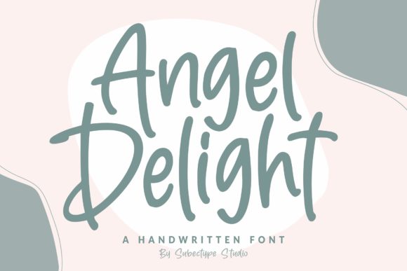 Angel Delight Script Handwritten Font for Crafters