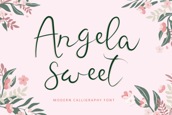 Angela Sweet Font: Delicate Handwritten Elegance for Creative Brands