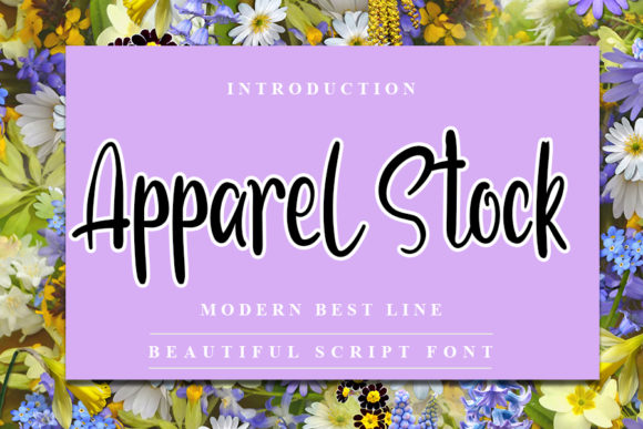 Apparel Stock: A Sweet Handwritten Font for Campaign Design