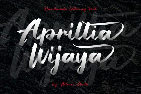 Aprillia Wijaya: A Handwritten Font for Elegant Design