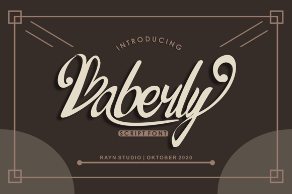 Baberly Font for Timeless Brand Personality