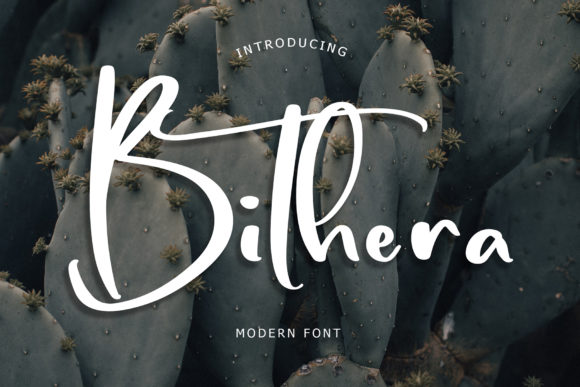 Bithera: A Modern Script Handwritten Font for Thoughtful Design