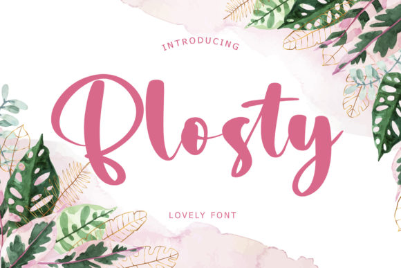 Blosty: A Delicate Handwritten Font for Elegant Branding