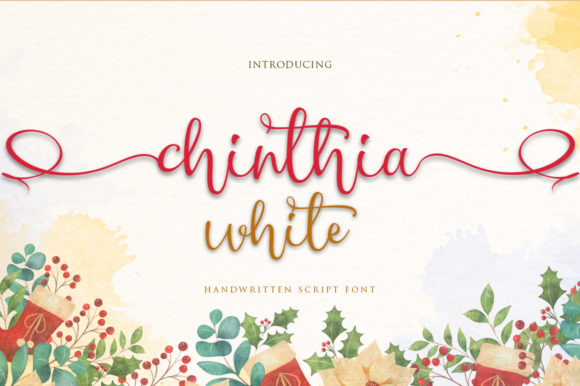 Chinthia White: A Timeless Script Handwritten Font for Editorial Design