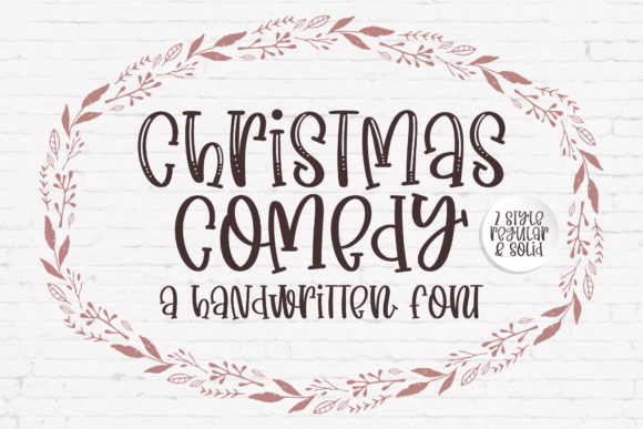 Christmas Comedy Font: A Quirky Script Handwritten Typeface for Makers