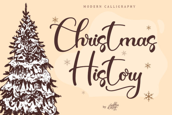 Christmas History Font for Handmade Holiday Designs
