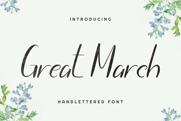 Great March Script Handwritten Font for Crafters