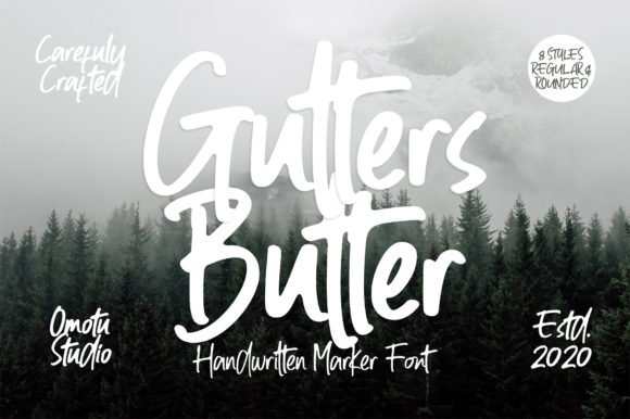 Gutters Butter: A Bold Script Handwritten Font for Editorial Warmth