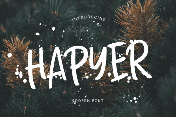 Hapyer Font: Modern Handwritten Style