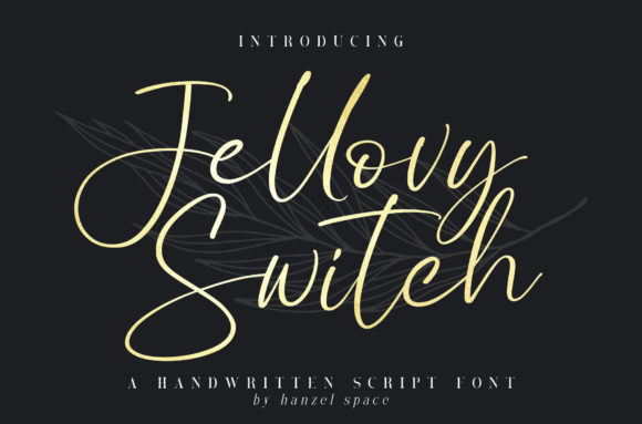 Jellovy Switch: A Stylish Script Handwritten Font for Branding