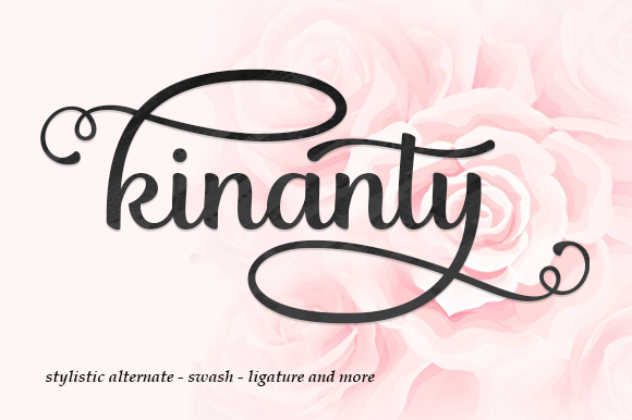 KInanty Script Handwritten Font for Elegant Craft Projects