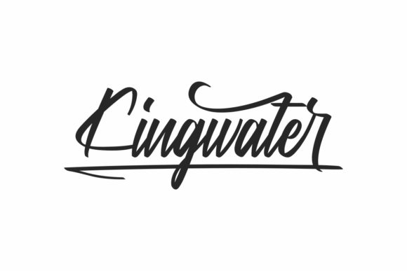 Kingwater Script Handwritten Font for Makers
