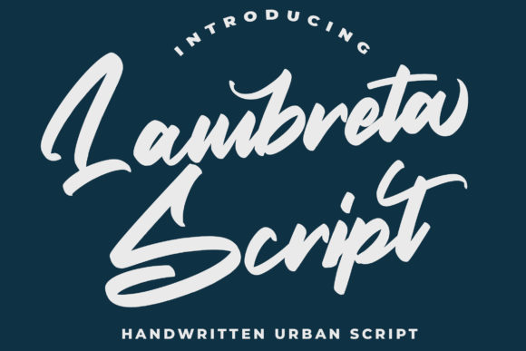 Lambreta Script Handwritten Font for Elegant Branding