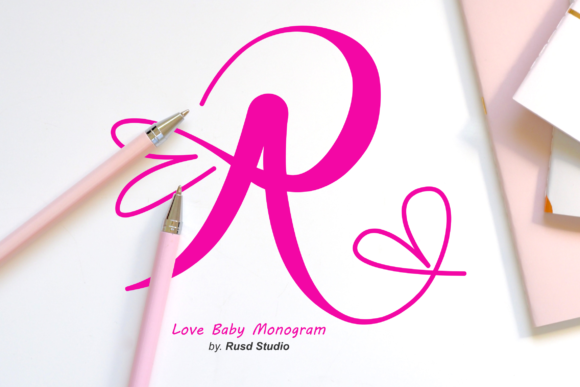 Love Baby Monogram: A Script Handwritten Font for Elegant Digital Branding