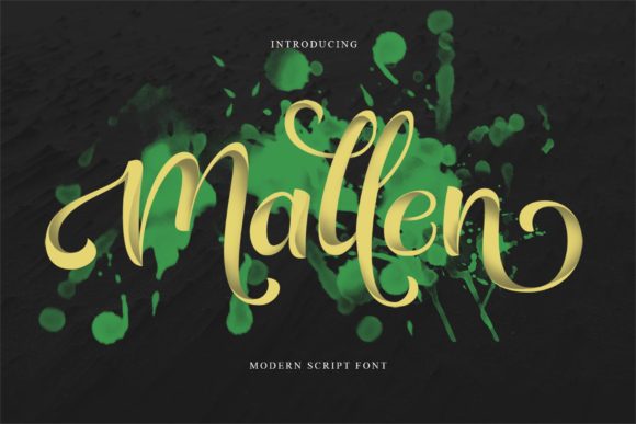 Mallen Font: A Flowing Script Handwritten Typeface for Creative Projects