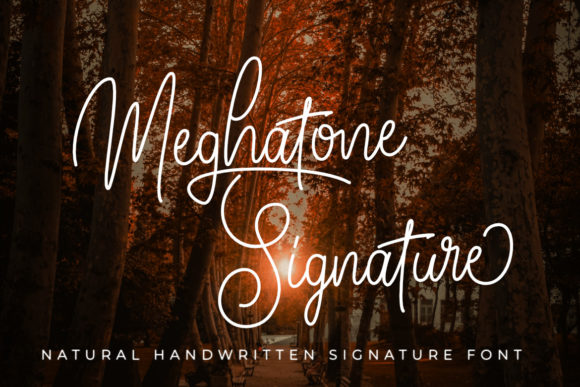 Meghatone Signature: A Script Handwritten Font That Elevates Real Business Branding