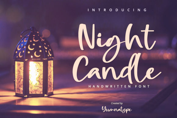 Night Candle Font for Editorial Design