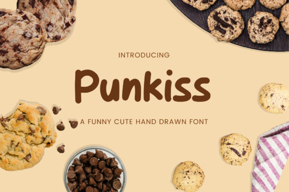 Punkiss: A Cute Paint-Brushed Handwritten Font for Kids’ Digital Brands