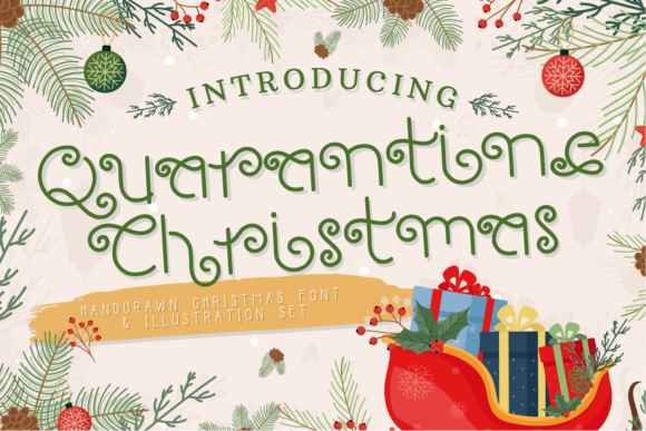 Quarantine Christmas Font for Warm, Holiday-Infused Web Design