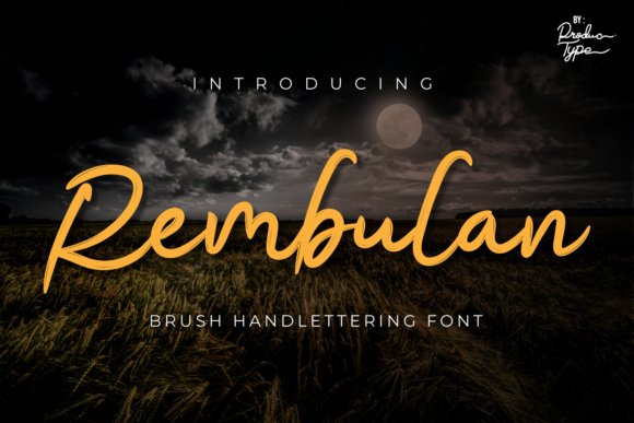 Rembulan: A Sweet, Whimsical Script Handwritten Font for Creative Brands