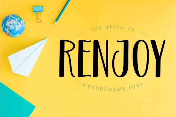 Renjoy: A Joyful Script Handwritten Font for Scroll-Stopping Visuals