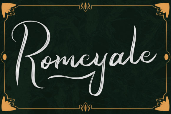 Romeyale: A Natural Brush Script Font for Handmade Brands