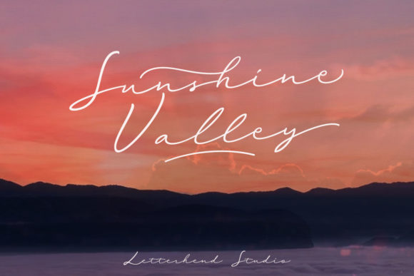 Sunshine Valley Font for Handmade Creatives