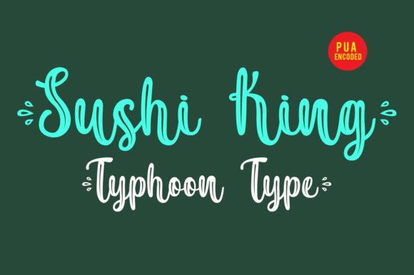 Sushi King Script Handwritten Font for Makers