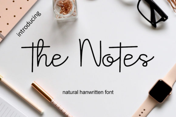 The Notes Handwritten Font for Small Business Branding