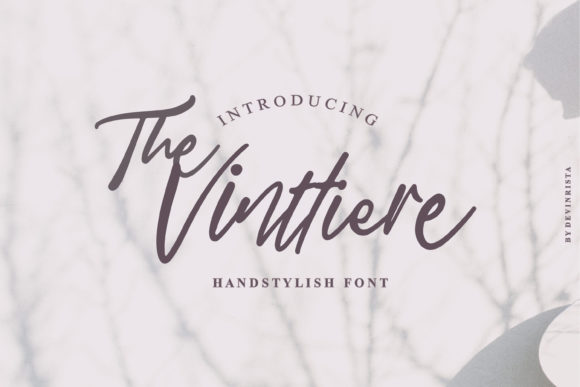 The Vinttiere: A Modern Script Handwritten Font for Editorial Warmth